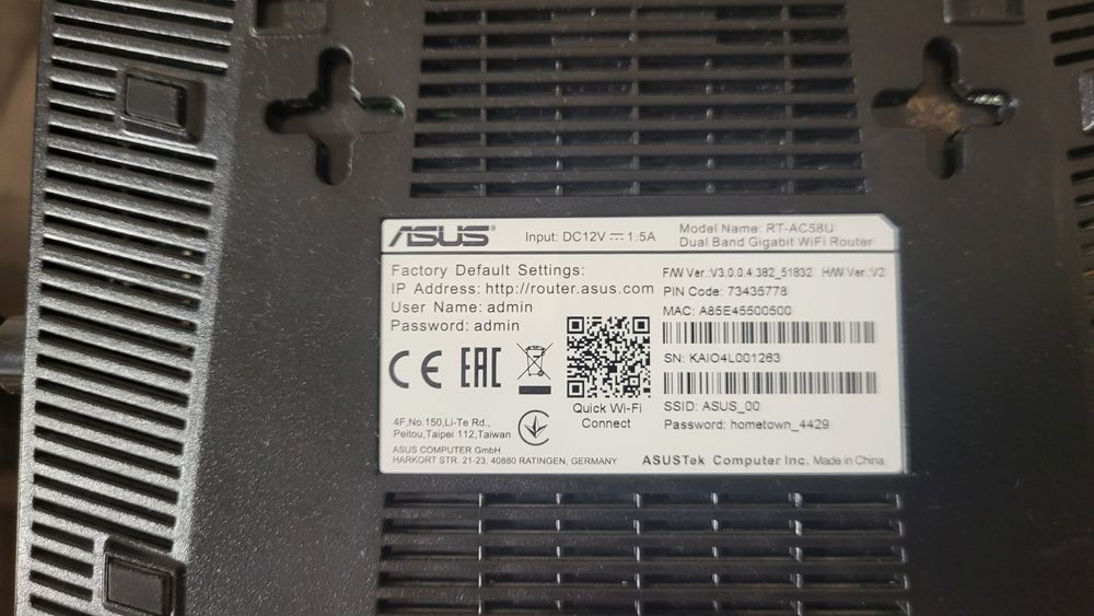 Рутер Asus RT-AC58U