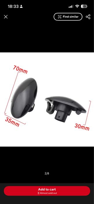 Лед Динамични/Бягащи Мигачи за  Suzuki Swift Jimmy Vitara SX4