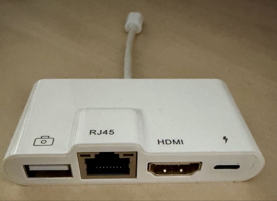 Adaptor lightning-hdmi/LAN/usb pentru iPhone/iPad