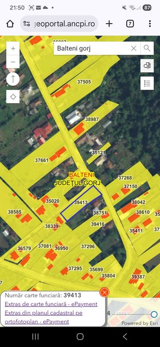 Teren intravilan Bâlteni Gorj