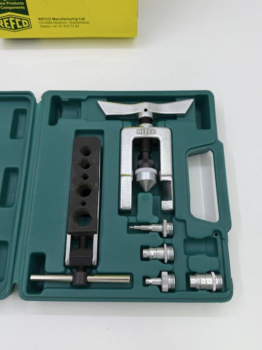 REFCO RF-275-FS Trusă Profesională Bercuit și Evazat Țevi Cupru Nouă Originală Elveția
