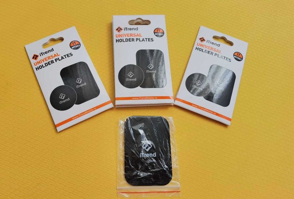 placute metalice pentru suport auto magnetic de telefon, adeziv 3M