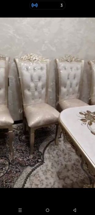 Стол и стулья комплект на 12 персон