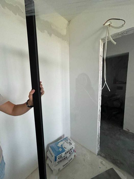 Стъклен параван за баня 16 mm 100 cm/190 cm- чисто нов