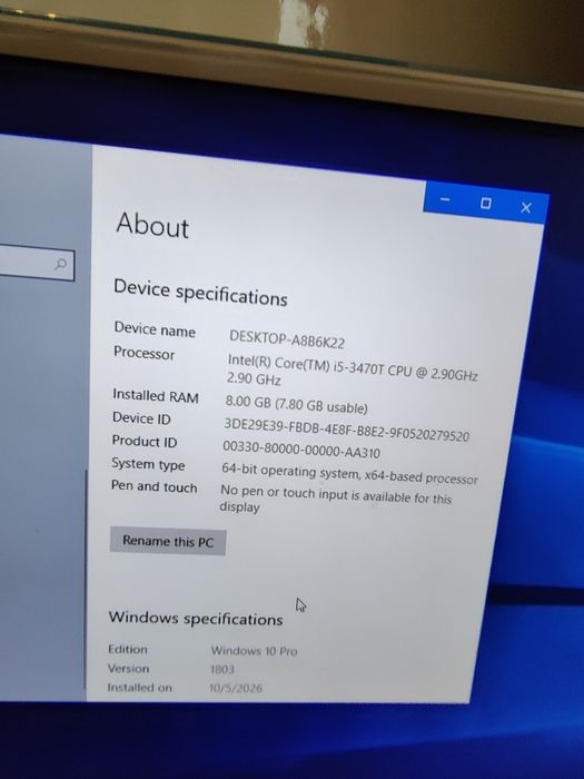 PS mini lenovo m 92p i5