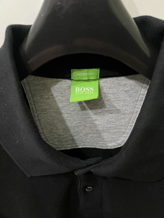 Футболка-поло BOSS черная