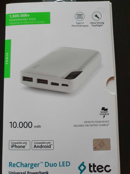 Продажба на външна батерия 10 000mAh за телефон