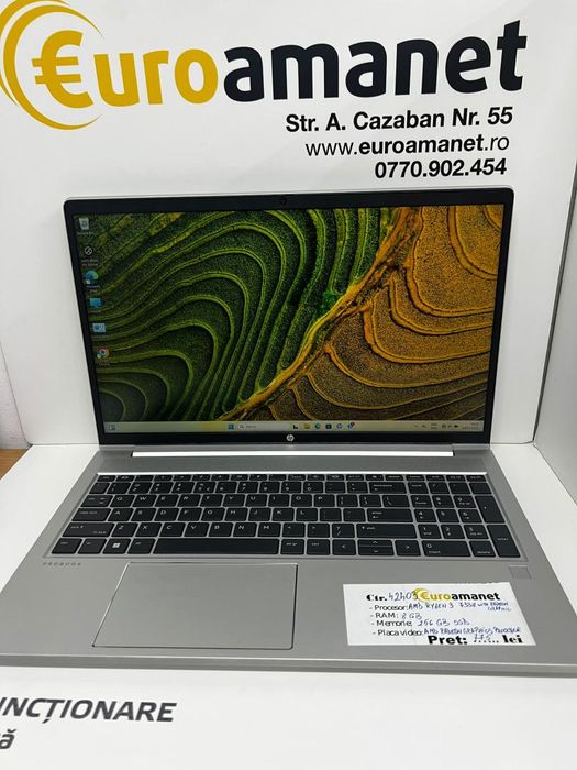 Laptop HP ProBook 455 , AMD Ryzen(TM) 3 7334U -I-