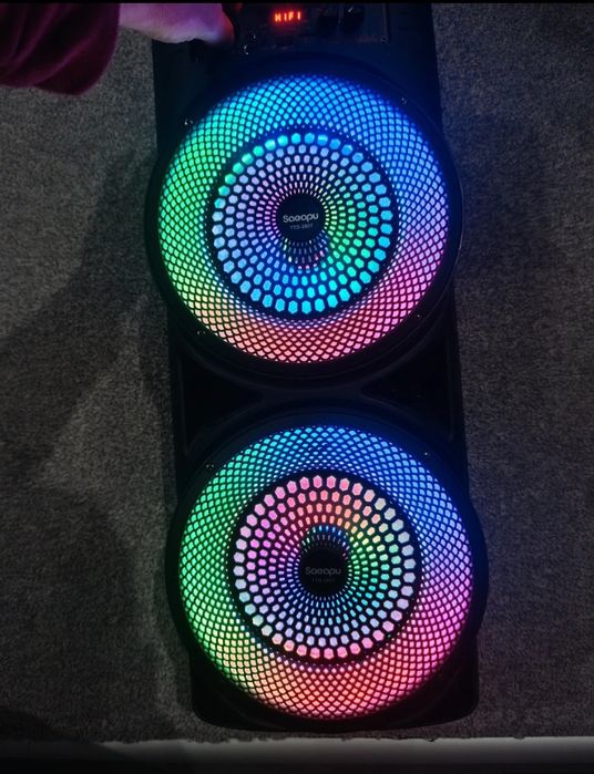 Boxa portabila bloothoth cu lumini 60 cm
