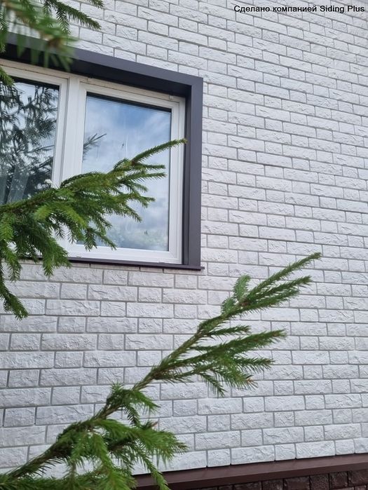 Сайдинг панел натукал тош эмитатсиясида. Базалт,  граним,  мрамор тош