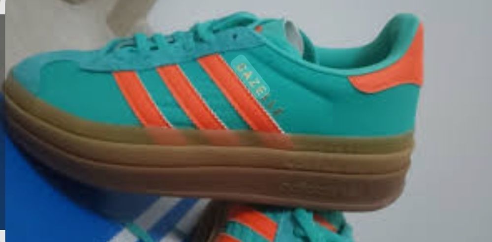 Дамски кецове Adidas Gazelle Bold зелени свеж дизайн 37 1/3