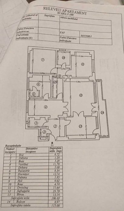 Apartament 4 camere de inchiriat, Parcare, Arcul de Triumf