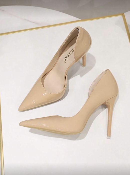 Елегантни обувки с тънък ток/НОВИ/