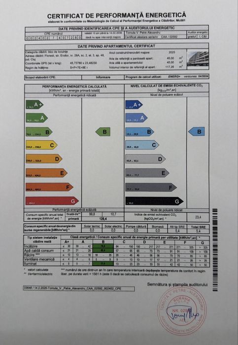 Apartament modern 2 camere | Zona Eroilor, Florești | Complex nou | Etaj 3