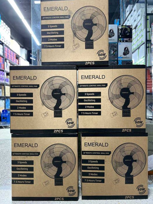 Ventilator EMERALD devor pultli / Настенный вентилятор с пультом