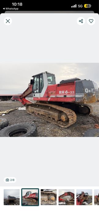 Vând excavator de 26 tone cu două cupe . Atenție are motorul stricat și geamul din față spart . Sau dezmembrez.