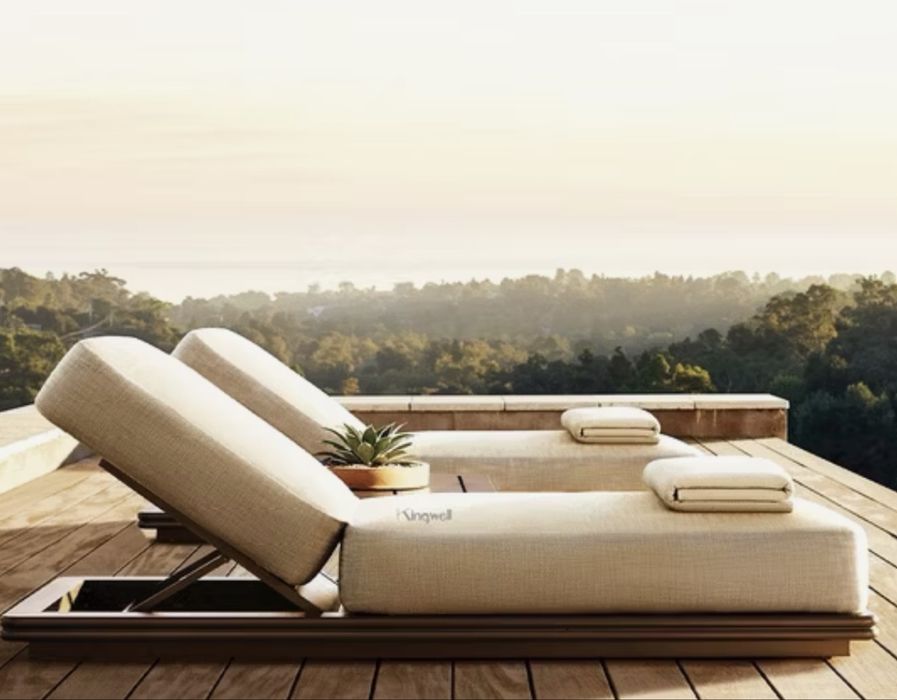 Sezlong piscina lemn