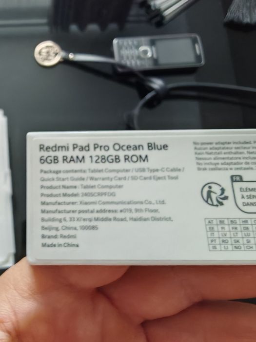 Tableta Xiaomi Redmi Pad Pro, 12.1", 6G RAM, 128GB, Ocean Blue