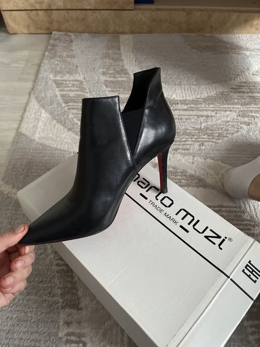 Ботильоны кожаные