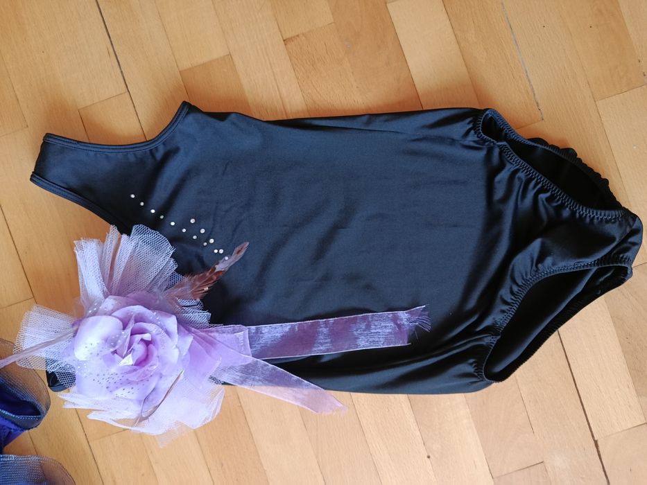 Пола за латино,боди и дълга пола за спортни танци за момиче 10-12 г