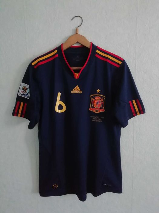 Spain Iniesta Final 2010 Adidas оригинална мачова тениска Испания