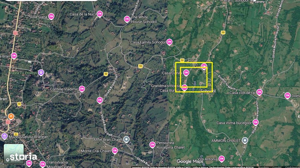 Teren rezidential Bran - Sohodol zona de case