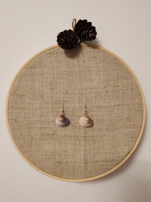 Cercei handmade cu scoici, argint 925