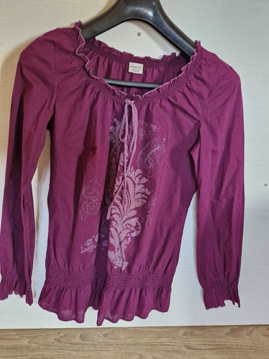 Pardesiu lana United Colors of Benetton, 42S-M (UK10), ca nou + cadou