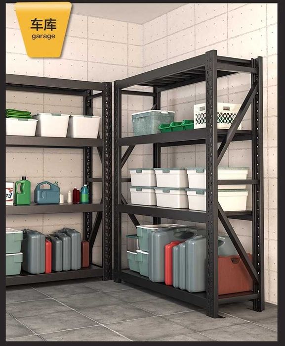 Стеллаж с прочными полками для банок и бытовых вещей