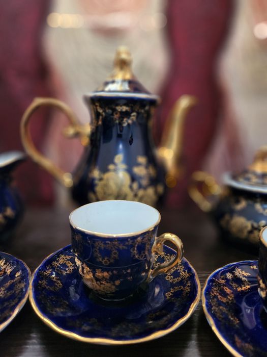 Кофейный сервиз кобальтовый