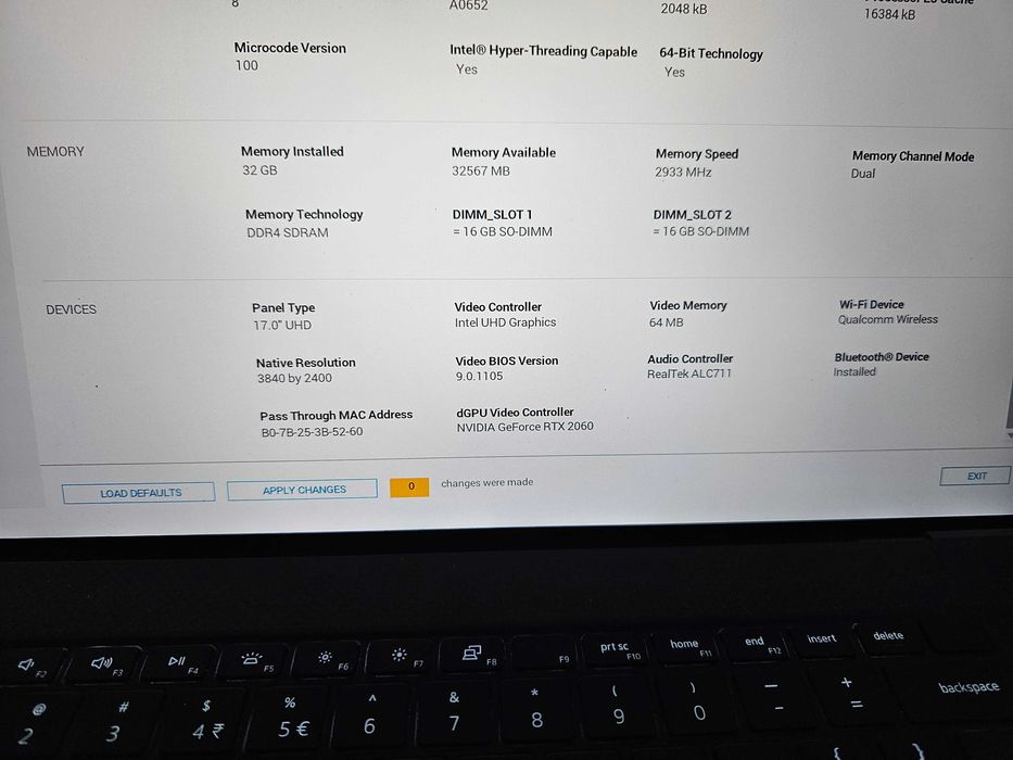 Лаптоп dell xps 17 9700 i9 10885h 32gb rtx 2060