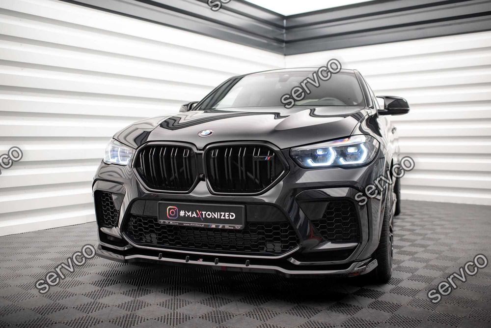 Prelungire splitter bara fata Bmw X6 M F96 2020- v1 - Maxton Design