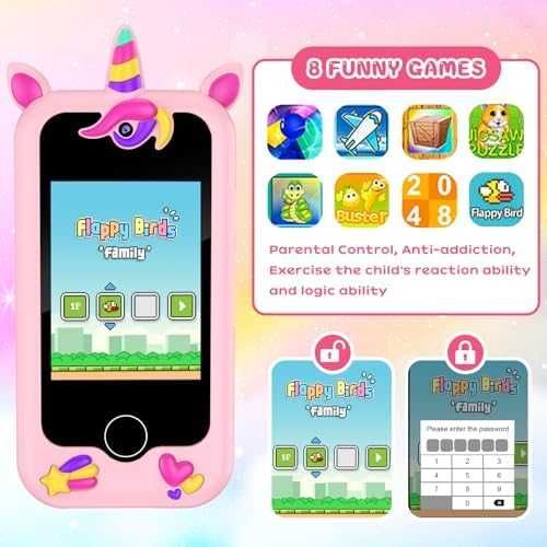 Нова играчка Смарт телефон за деца 3-8 г. с игри, MP3 и двойна камера