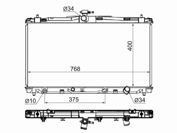 Радиатор  Toyota Camry