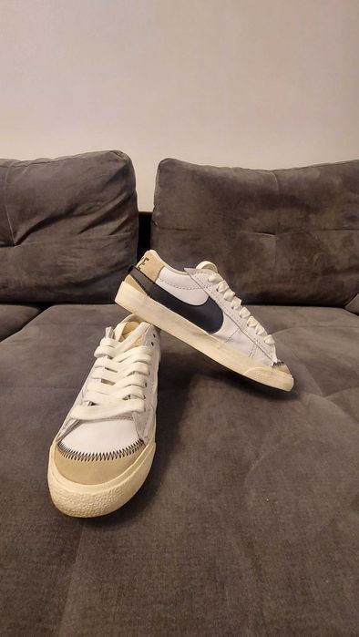Nike Sportswear Ниски маратонки 'BLAZER 77 JUMBO' в Бяло