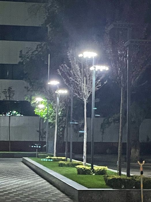 Столб LED садовово парковый 100+100 ват