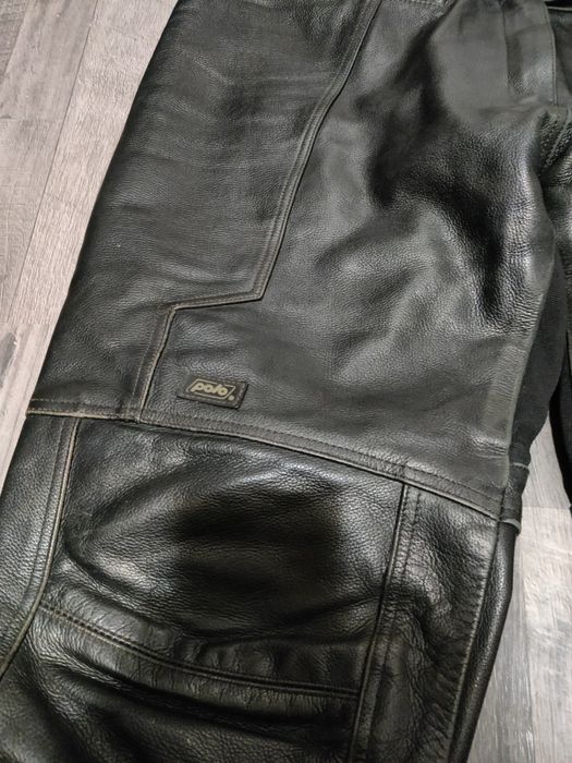 Кожен дамски мото панталон Polo