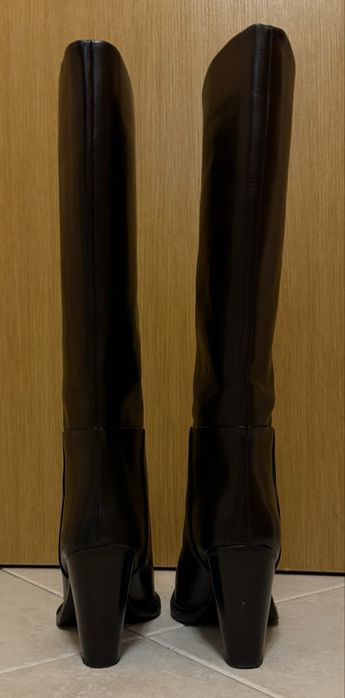 Ботуши zara естествена кожа