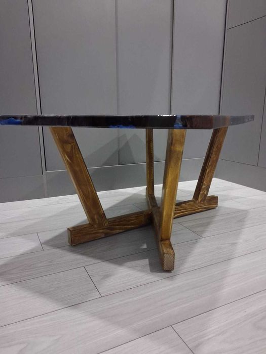 Masă de cafea cu rasină epoxidică