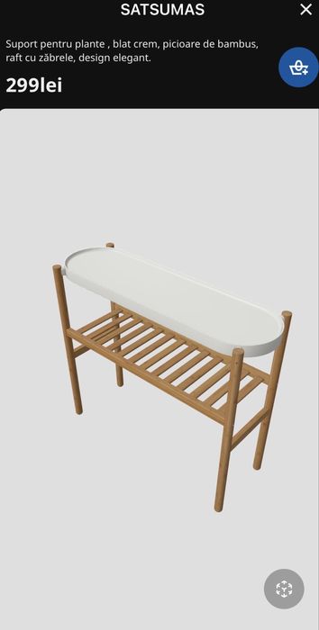 Etajera flori Satsumas Ikea