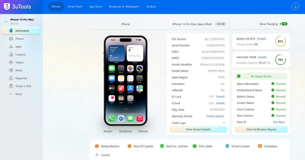 Iphone 14 Pro Max negru 128 Gb
