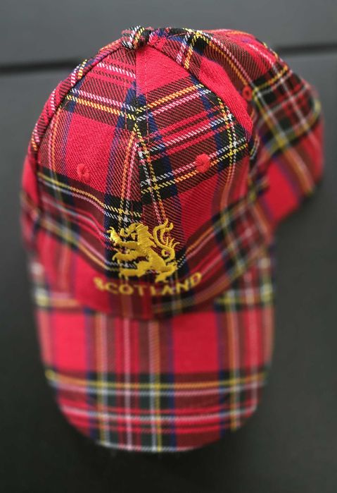 Șapcă brodata scoțiană - Tartan Scotland Lion - masura ajustabila