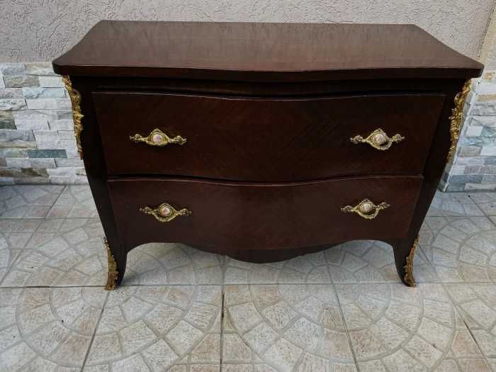 Superba comoda-stil Louis al XV-lea-bronz-medalioane pictate-Franta