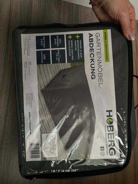 Покривало калъф за градински мебели водоусточив и UV 200 × 160 Hoberg