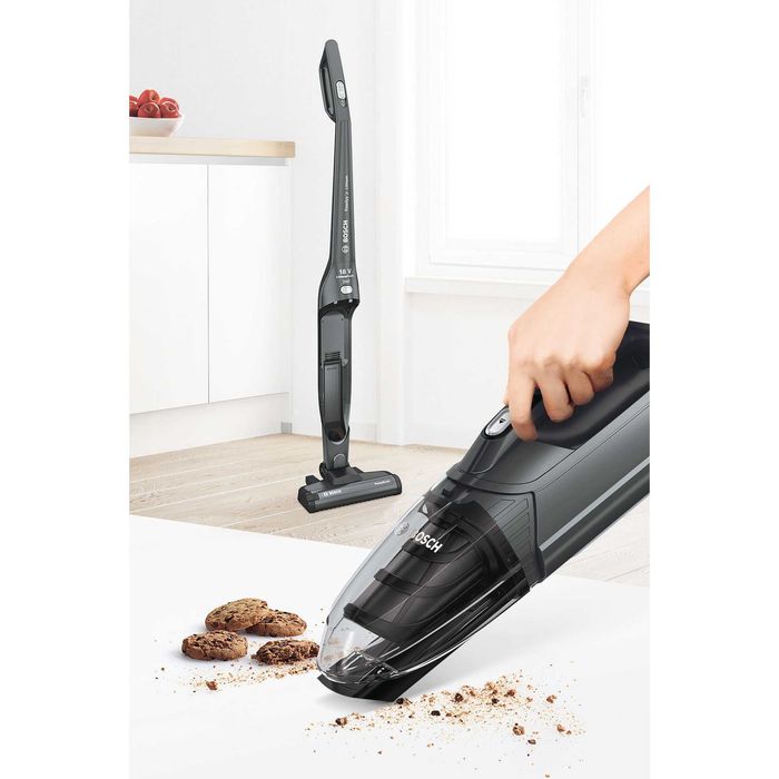 Мощна Безкабелна прахосмукачка BOSCH- 2 in 1 ,Li-ion 40мин.