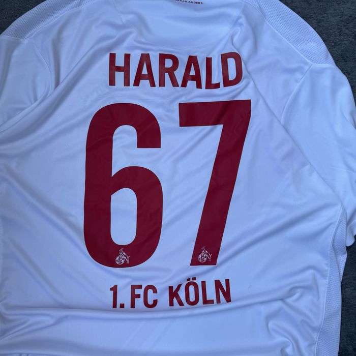 Tricou fotbal Hummel FC Köln 2022-23 Home Jersey Harald #67 Bundesliga marimea XL