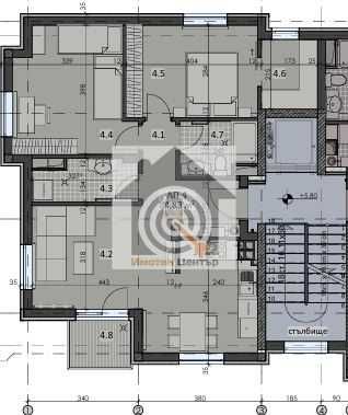 ТОП Тристаен Апартамент в Овча Купел 1