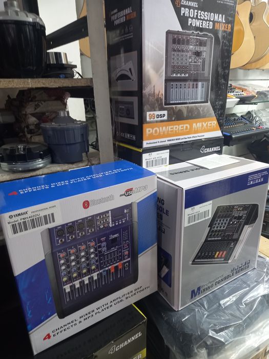 Микшеры Dynacord Yamaha Behringer и колонки 12 15 18 дюймов. Установка