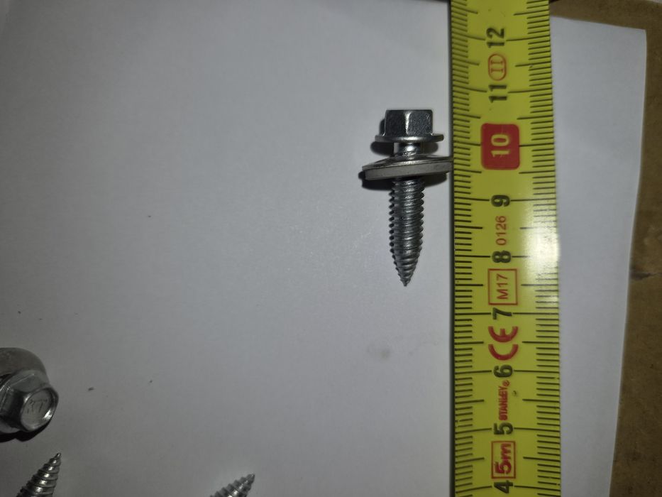 Surub autofiletant (solare) cap hexagonal 6,0x 25 ZA SW 8 - Bimetal
+ Saiba Inox/EPDM Ø16mm