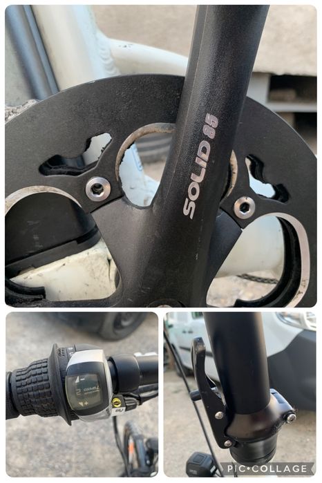 Bicicleta Electrica E bike 13ah NCM Paris Alb perlat